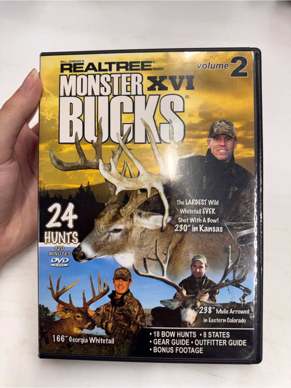 Bill Jordan Realtree Monster Bucks XVI 16 Volume 2 DVD Disc Tested Working